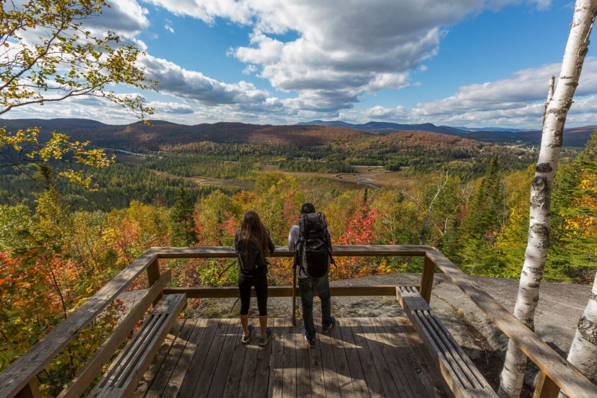 Parc régional de la Forêt Ouareau pendant l'automne
