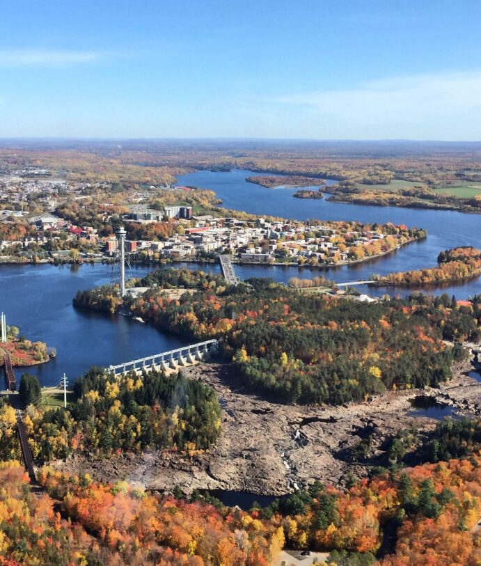 Ville de Shawinigan vue des airs