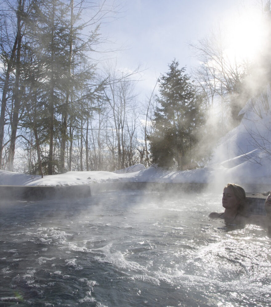 Cocconing hivernal à La Source bains nordiques