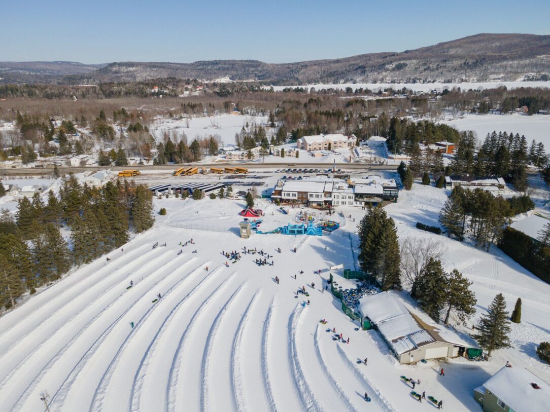 Les pistes des Super Glissades Matha, dans Lanaudière
