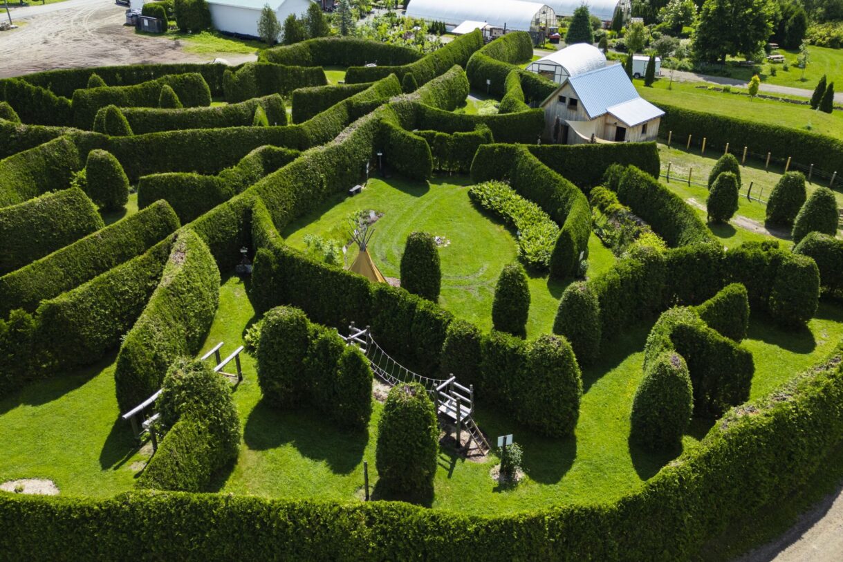 Labyrinthe coureur des bois à Saint-Mathieu-du-Parc, en Mauricie