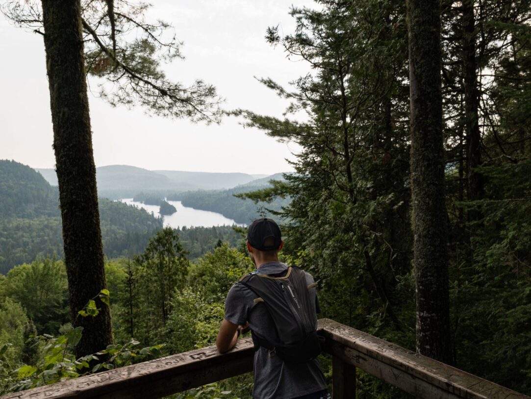 Belvédère sentier chutes Waber, parc national de la Mauricie