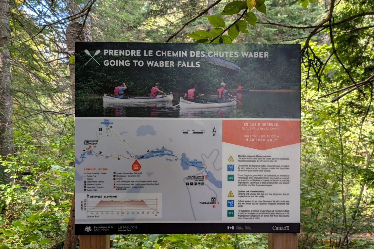 Les chutes Waber, parc national de la Mauricie