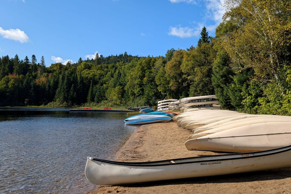 Location d'embarcations pour les chutes Waber, parc national de la Mauricie
